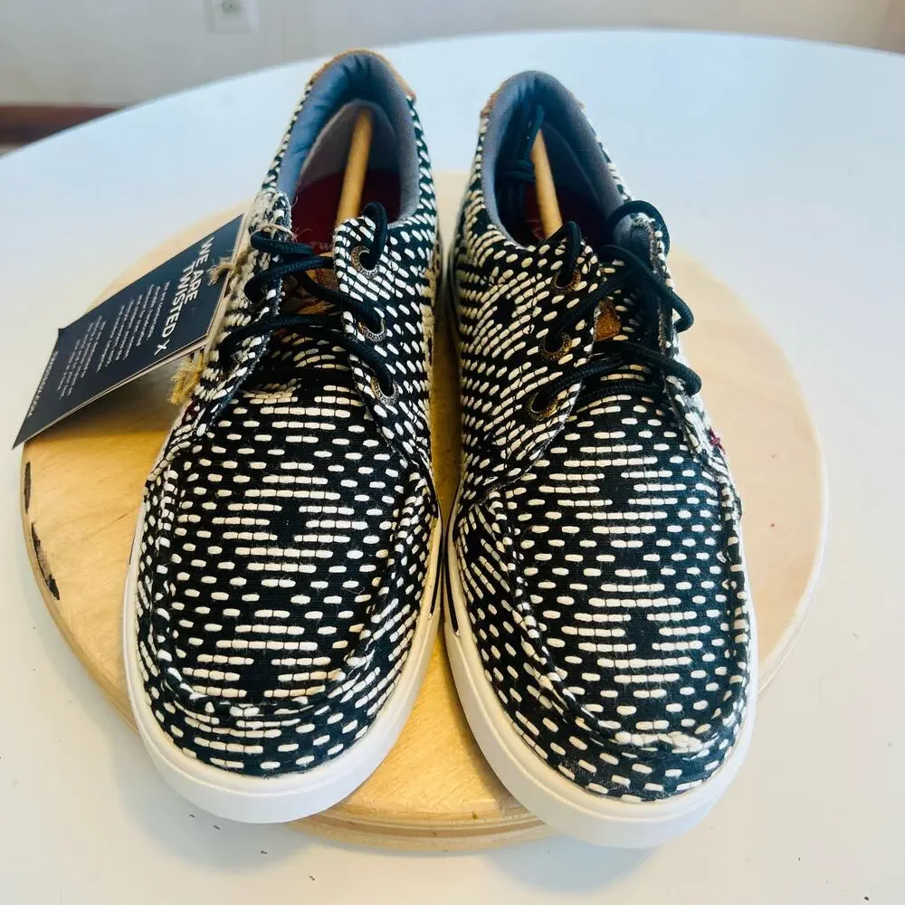 Twisted X Boots Cowkids Kicks Shoes Sneakers Size 2.5‎ YCA008 Black White